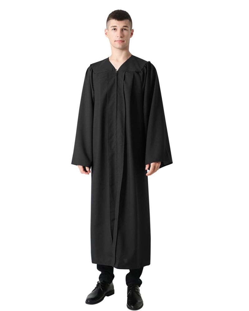 Unisex Matte Robe Costume For Halloween Judge Robe Cosplay