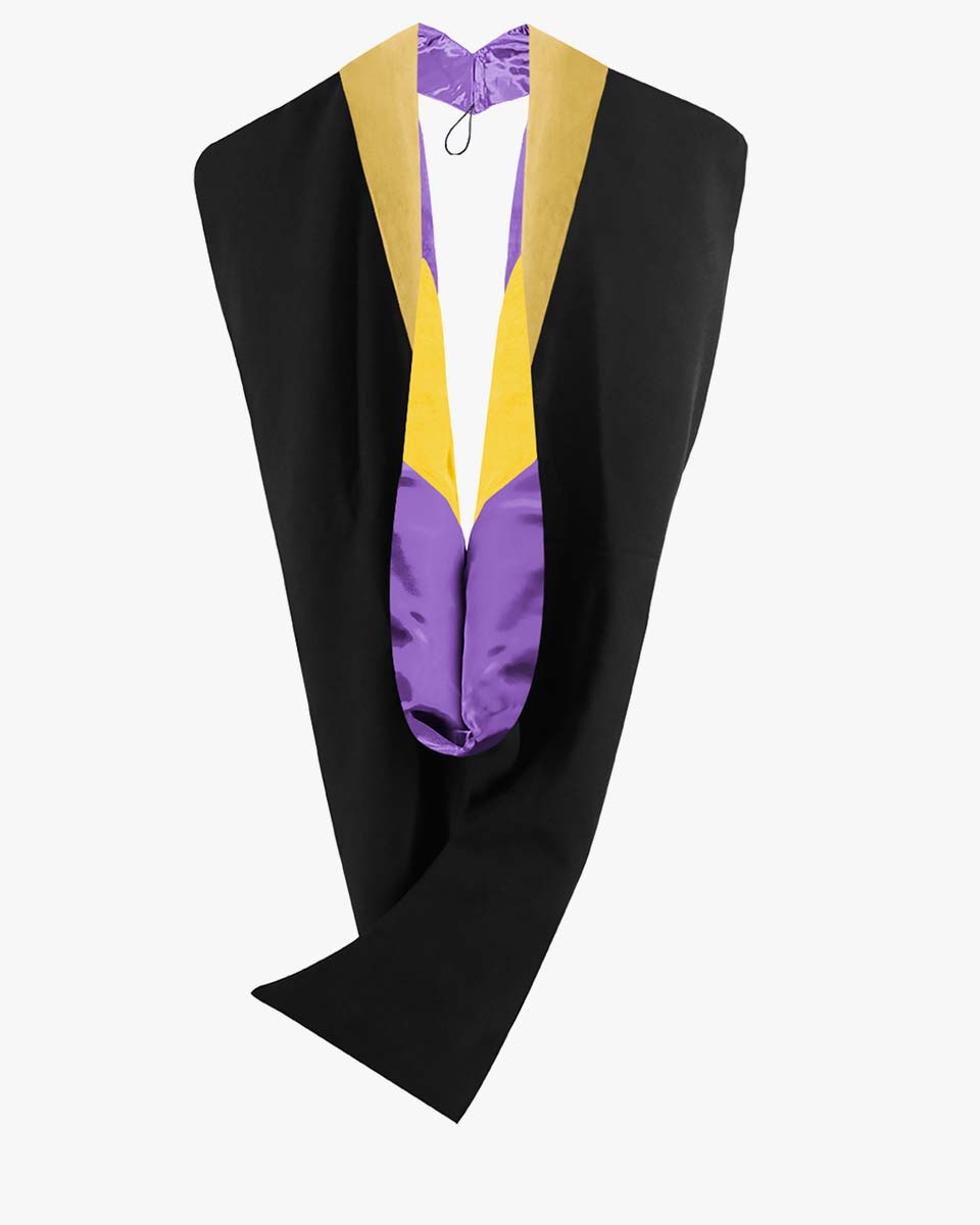 Deluxe Bachelor Hood - 24 Color Combinations Available