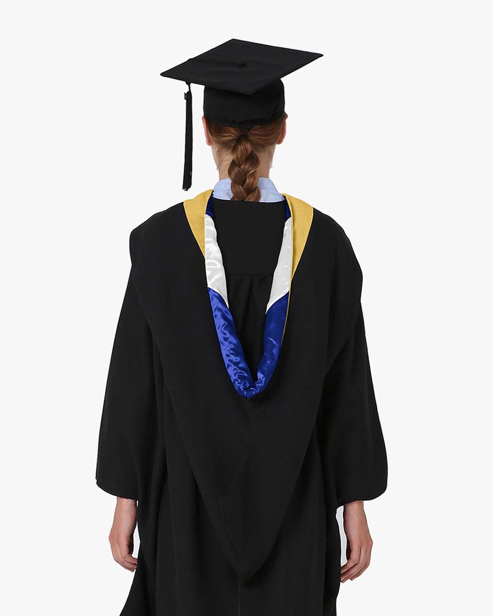 Deluxe Bachelor Hood - 24 Color Combinations Available