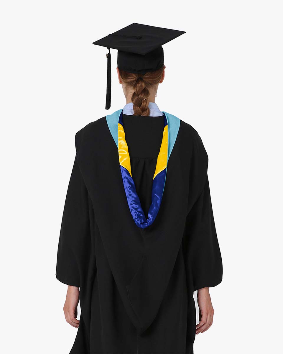 Deluxe Bachelor Hood - 24 Color Combinations Available