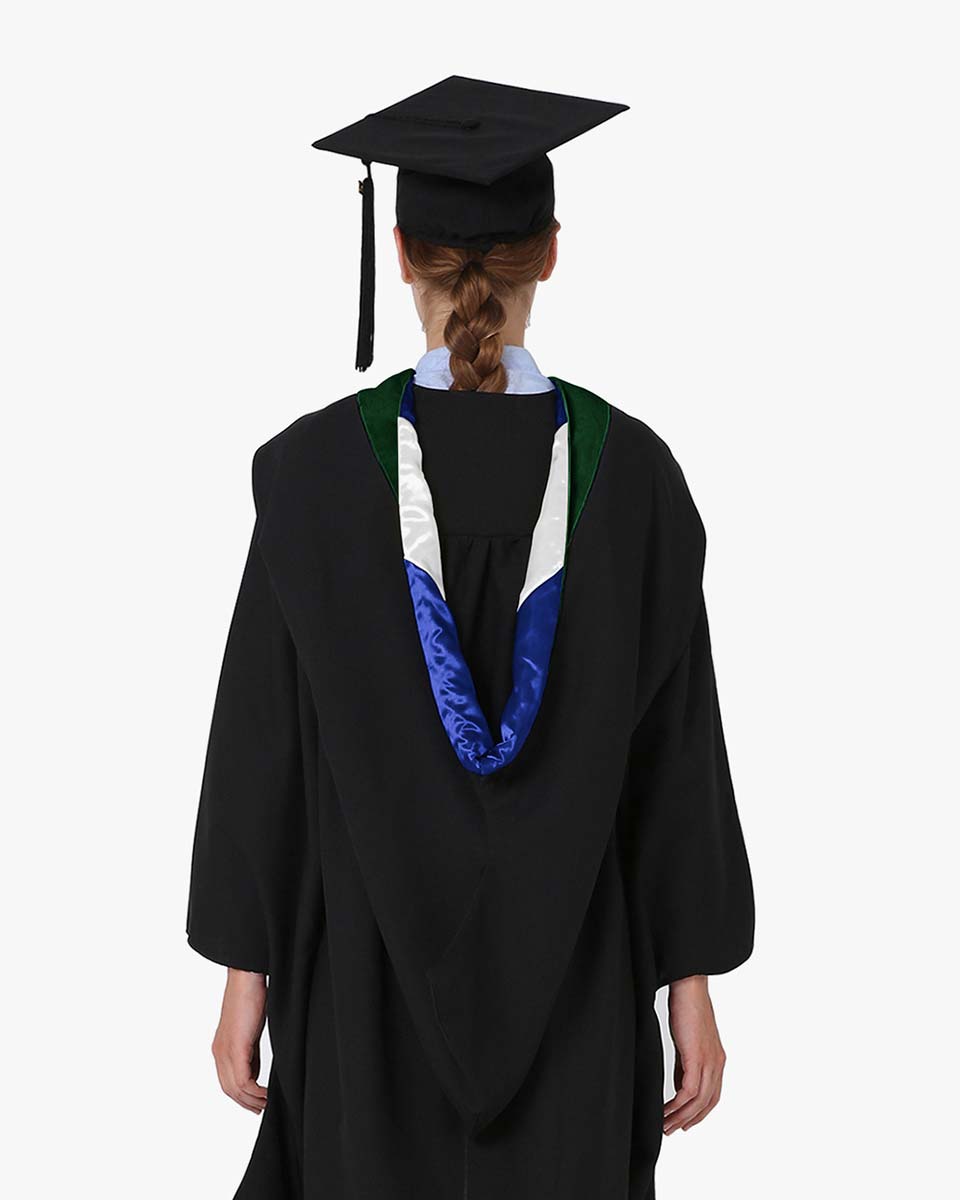 Deluxe Bachelor Hood - 24 Color Combinations Available