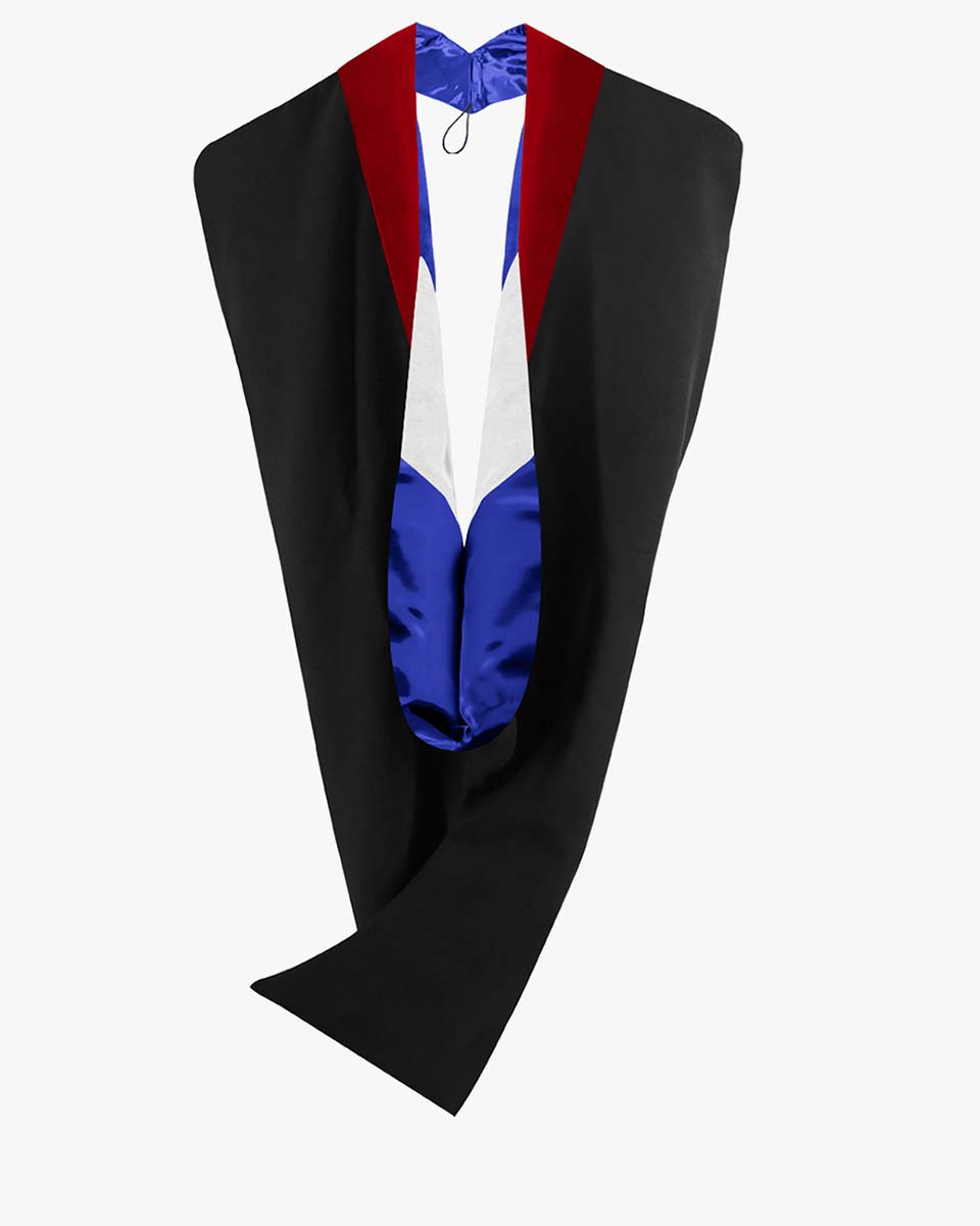 Deluxe Bachelor Hood - 24 Color Combinations Available