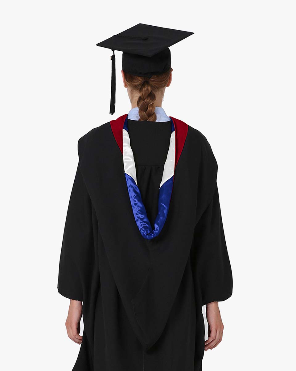 Deluxe Bachelor Hood - 24 Color Combinations Available