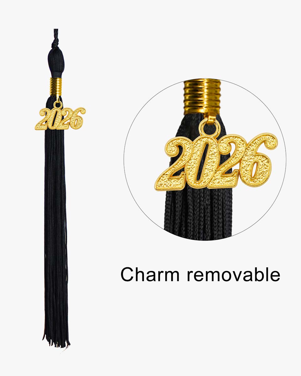 High School Shiny Adult Graduation Cap with Tassel-12 Colors Available