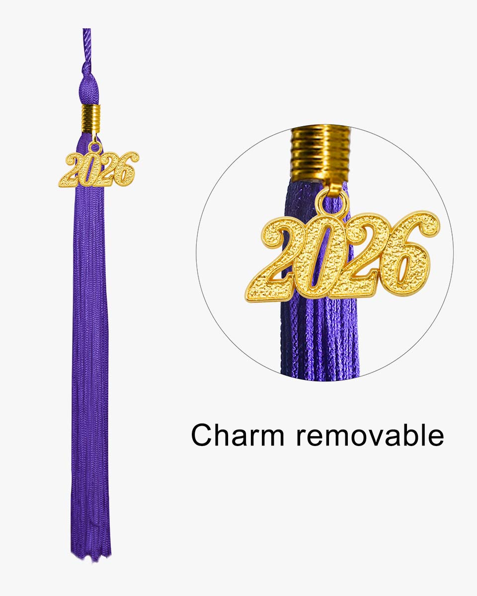 High School Shiny Adult Graduation Cap with Tassel-12 Colors Available