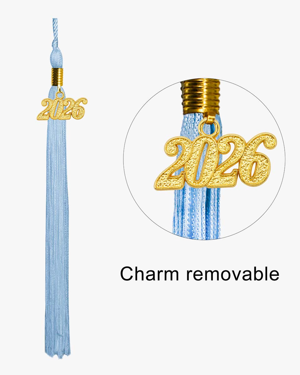 High School Shiny Adult Graduation Cap with Tassel-12 Colors Available