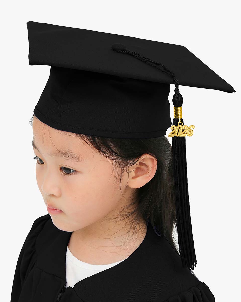 Matte Kindergarten Graduation Cap with Tassel-12 Colors Available