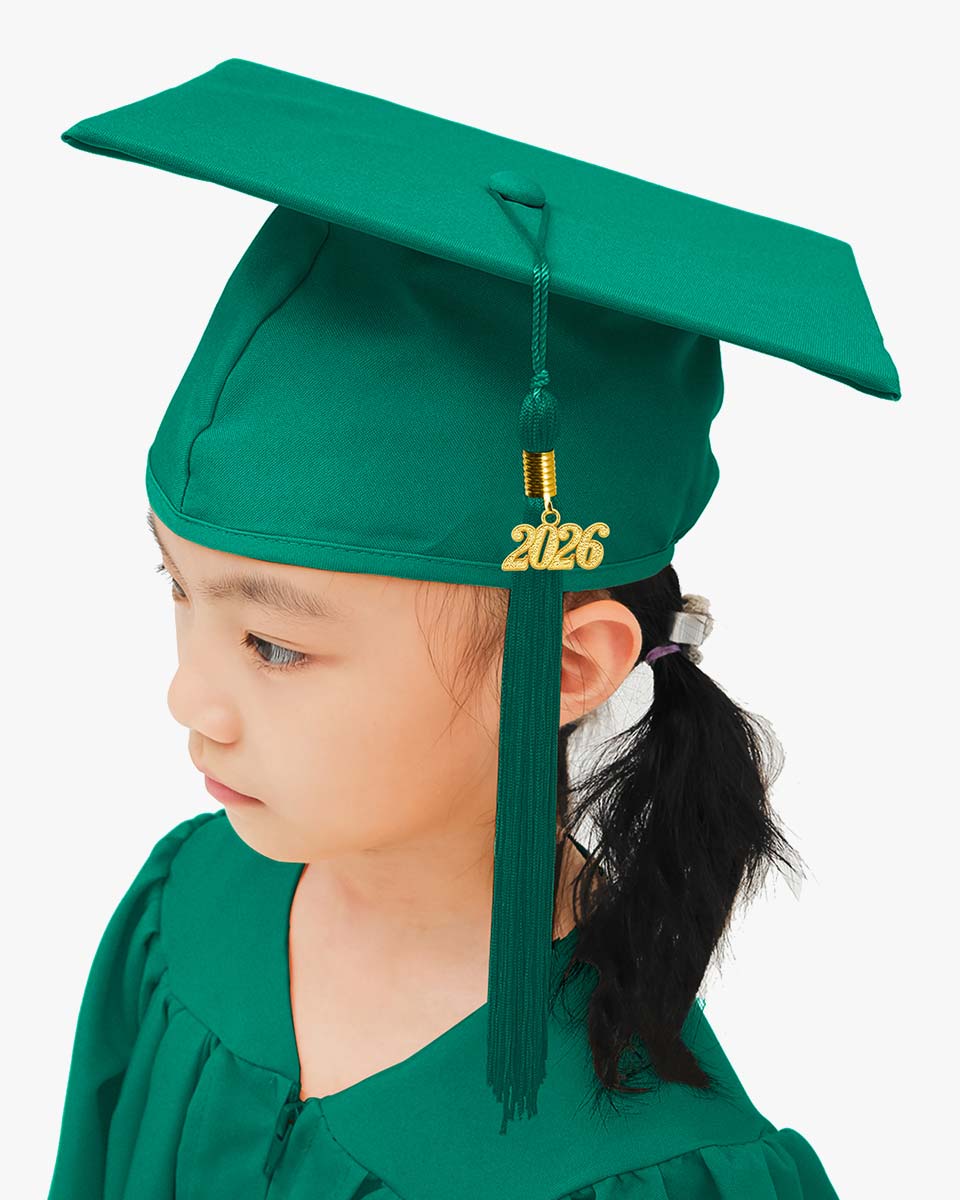Matte Kindergarten Graduation Cap with Tassel-12 Colors Available