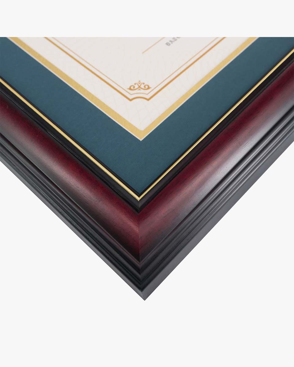 Solid Wood Diploma Frame with Tassel Holder for 8.5x11 Certificate - 4 Colors Available