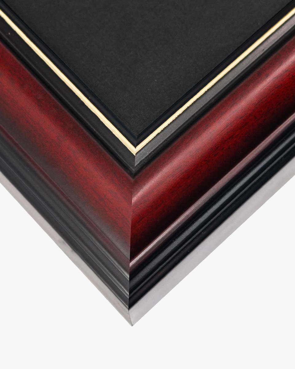 Cherry Wood Graduation Frame for Diploma & Photo with Cap & Tassel Holder - 4 Colors Available