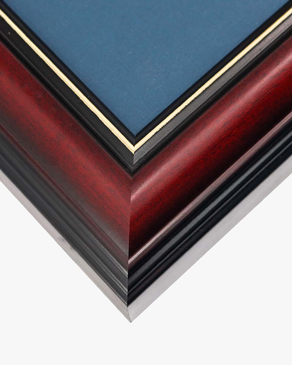 Cherry Wood Graduation Frame for Diploma & Photo with Cap & Tassel Holder - 4 Colors Available