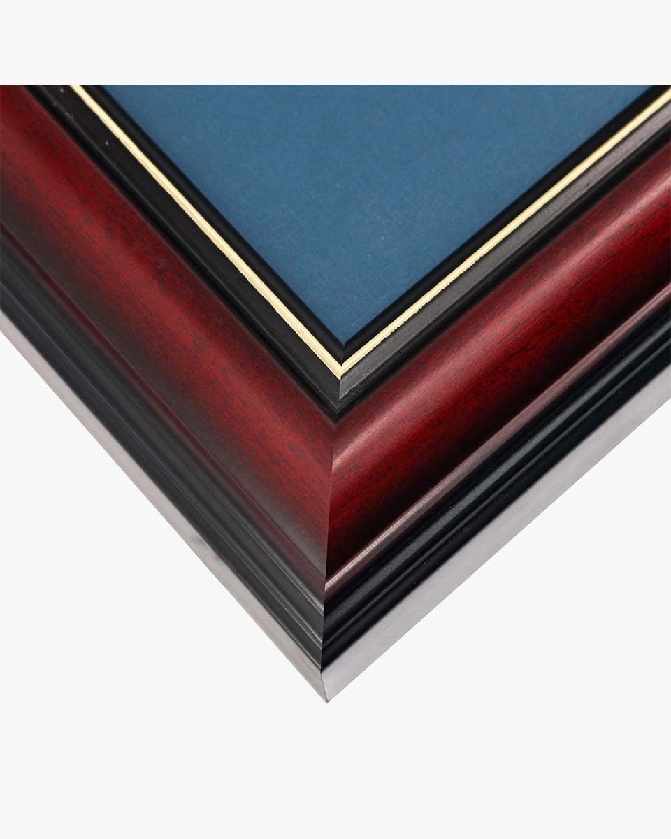 Cherry Wood Graduation Frame for Diploma & Photo with Cap & Tassel Holder - 4 Colors Available