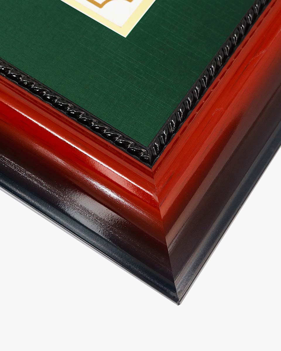 Certificate Solid Wood Frame with Intricate Black Rope Detail for 11"*14"/15"*18" - 10 Colors Available