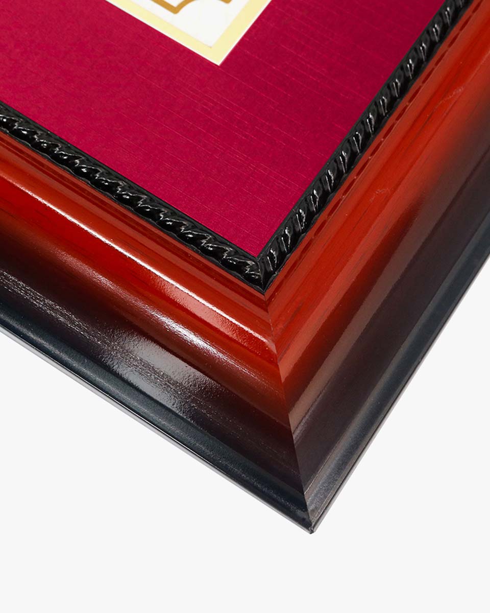 Certificate Solid Wood Frame with Intricate Black Rope Detail for 11"*14"/15"*18" - 10 Colors Available