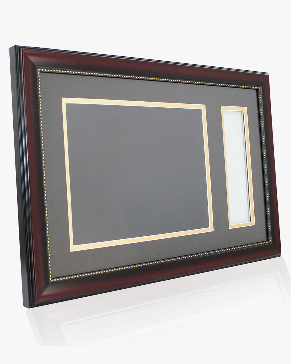 Certificate Document Recycled Polystyrene Frame with Tassel Holder for 8.5"x11'' - 4 Colors Available