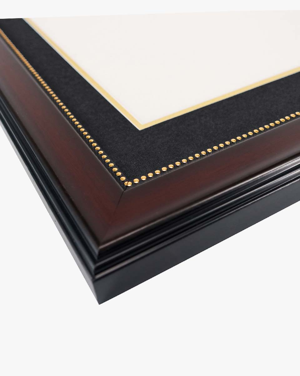 Certificate Document Recycled Polystyrene Frame with Tassel Holder for 8.5"x11'' - 4 Colors Available