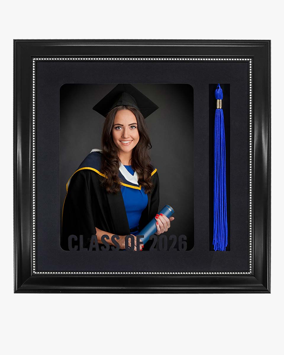 Graduation Class of 2026 Recycled Polystyrene Picture Frame with Tassel Holder for 8*10 Picture - 2 Styles available