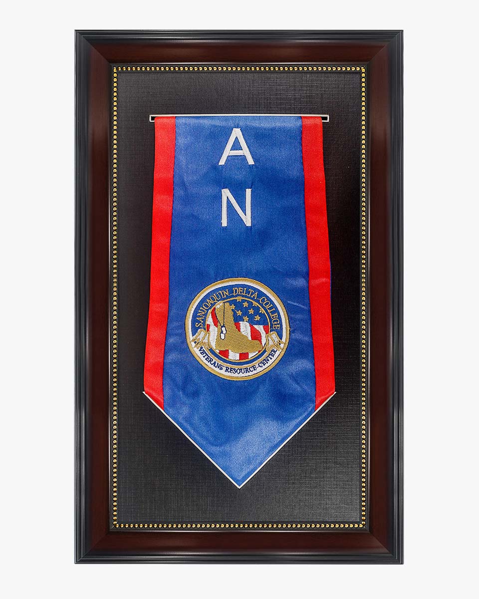 Graduation Stole and Medal Frame with Black Single Slot Mat, HD Glass - 4 Styles Available