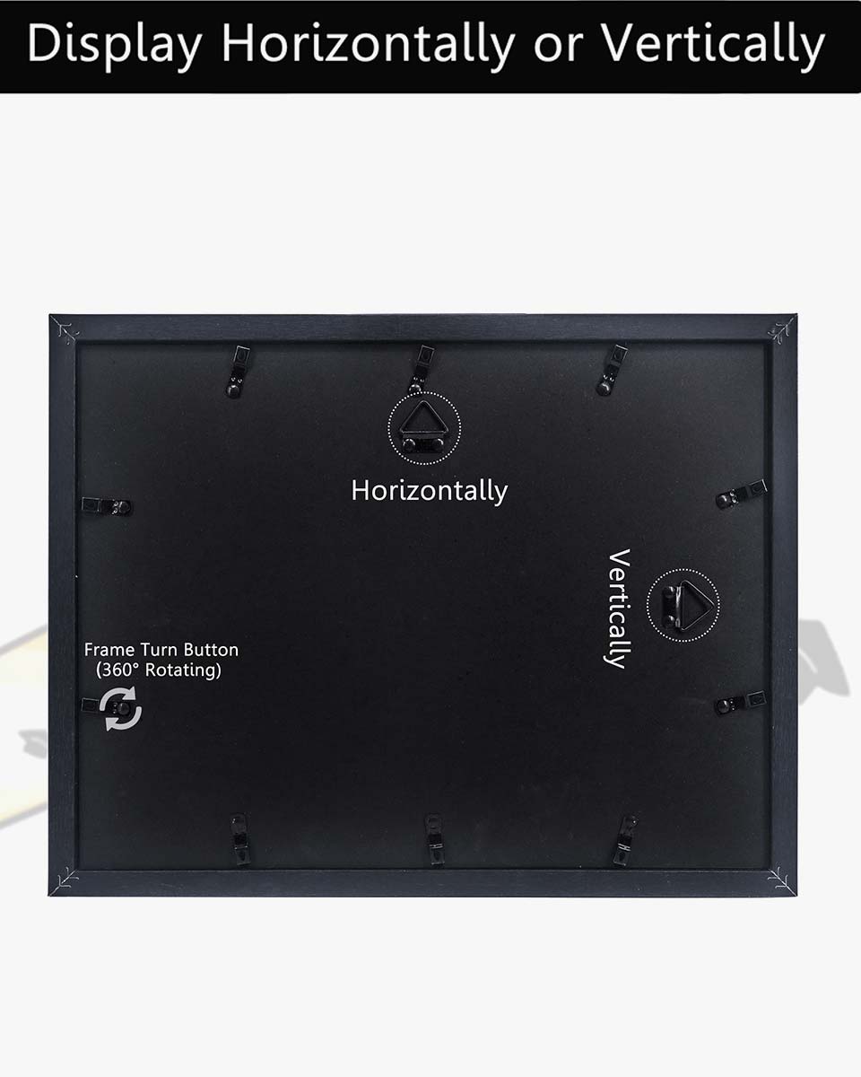 Black 12×16 School Picture Frame for Pre-K to 12 Graduation Photo