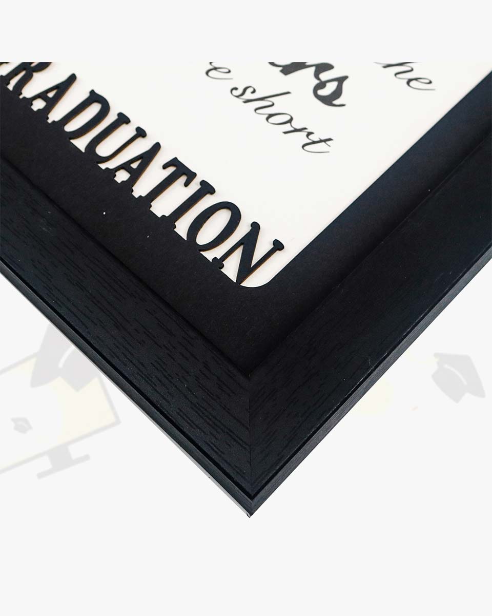 Black 12×16 School Picture Frame for Pre-K to 12 Graduation Photo