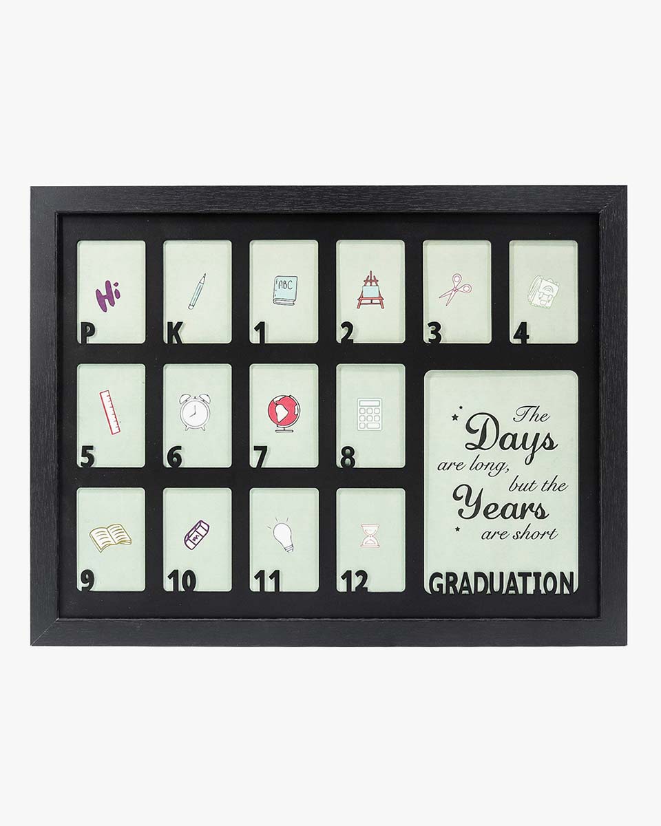 12×16 School Picture Frame for Pre-K to 12 Graduation Photo - 2 Colors Available