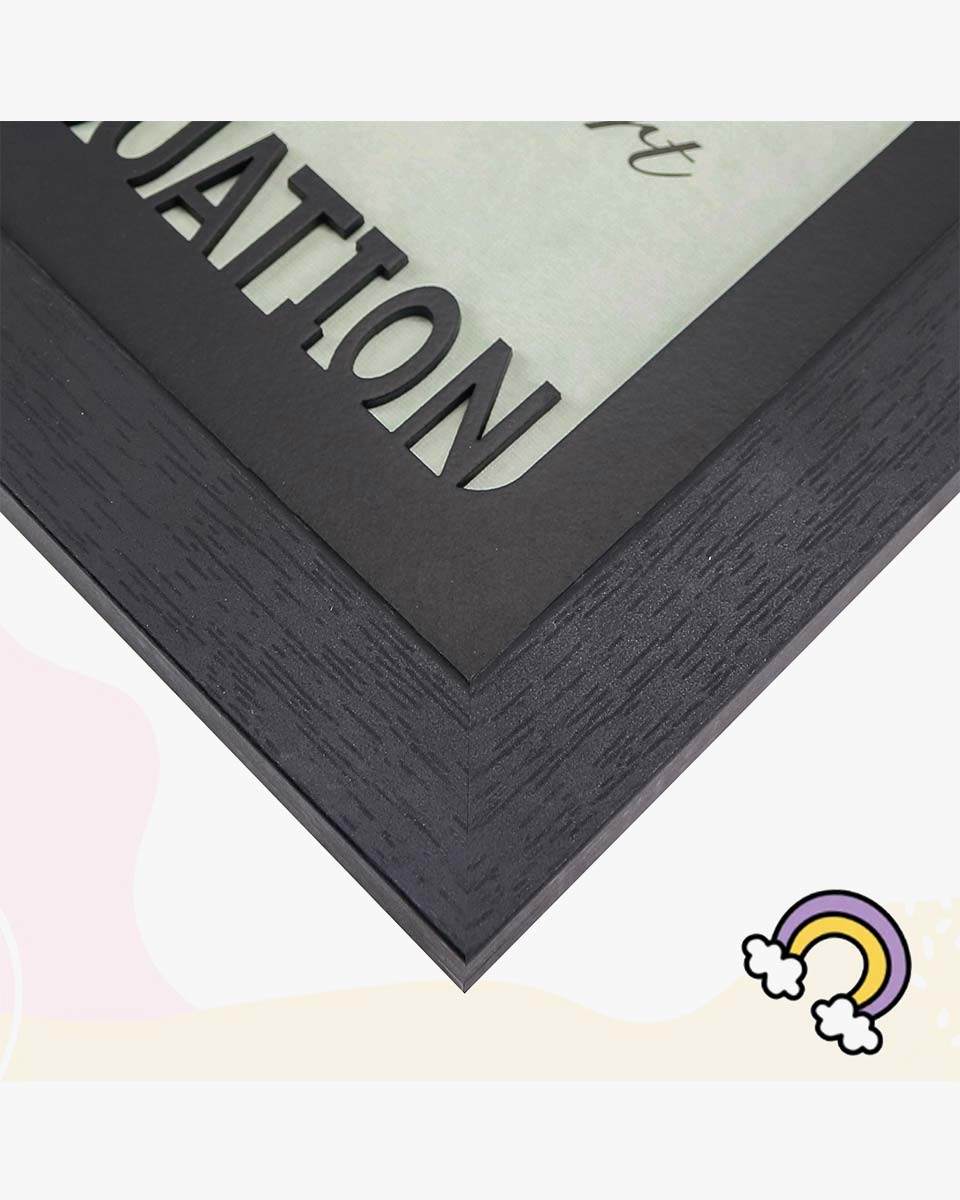 12×16 School Picture Frame for Pre-K to 12 Graduation Photo - 2 Colors Available