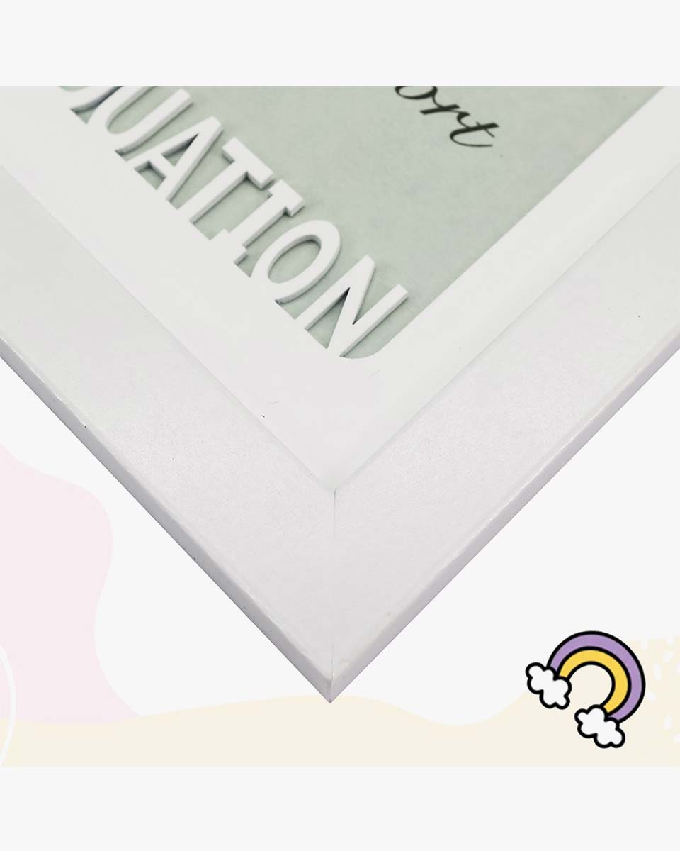 12×16 School Picture Frame for Pre-K to 12 Graduation Photo - 2 Colors Available