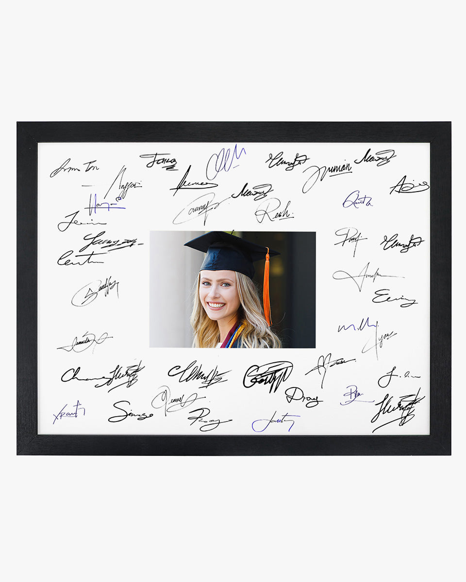 Graduation Signature Photo Frame for Photo - Various Colors & Sizes Available