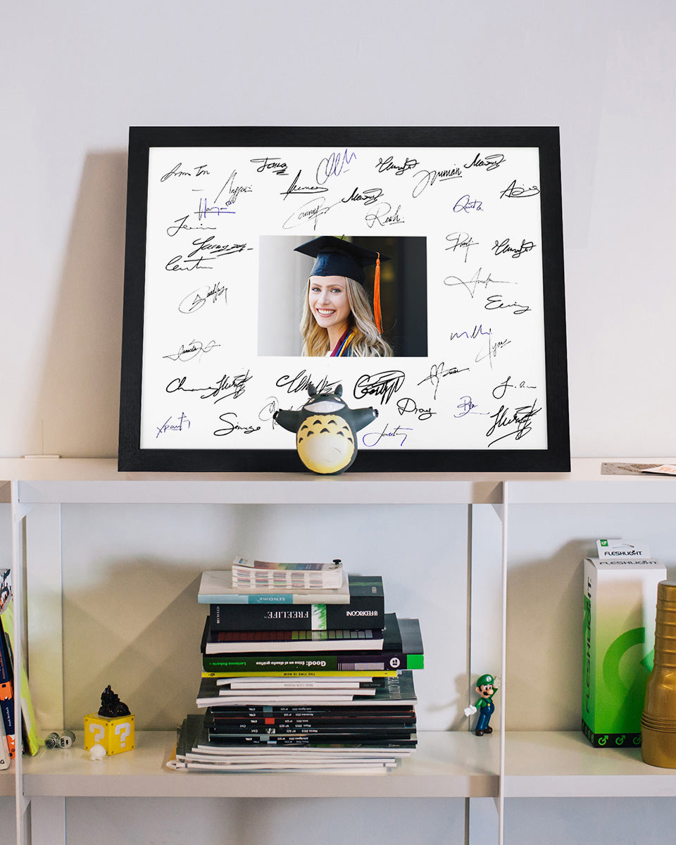 Graduation Signature Photo Frame for Photo - Various Colors & Sizes Available