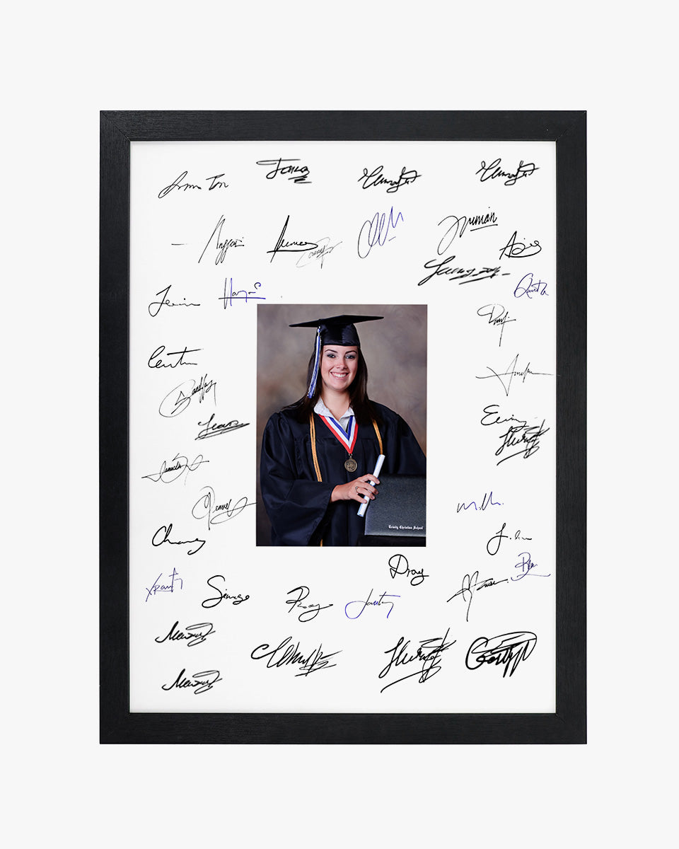 Graduation Signature Photo Frame for Photo - Various Colors & Sizes Available