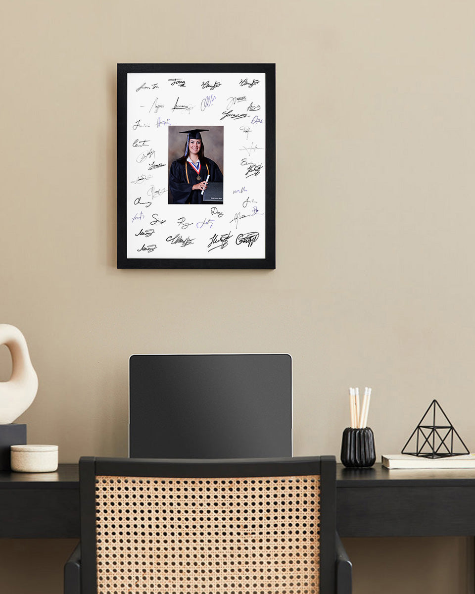 Graduation Signature Photo Frame for Photo - Various Colors & Sizes Available