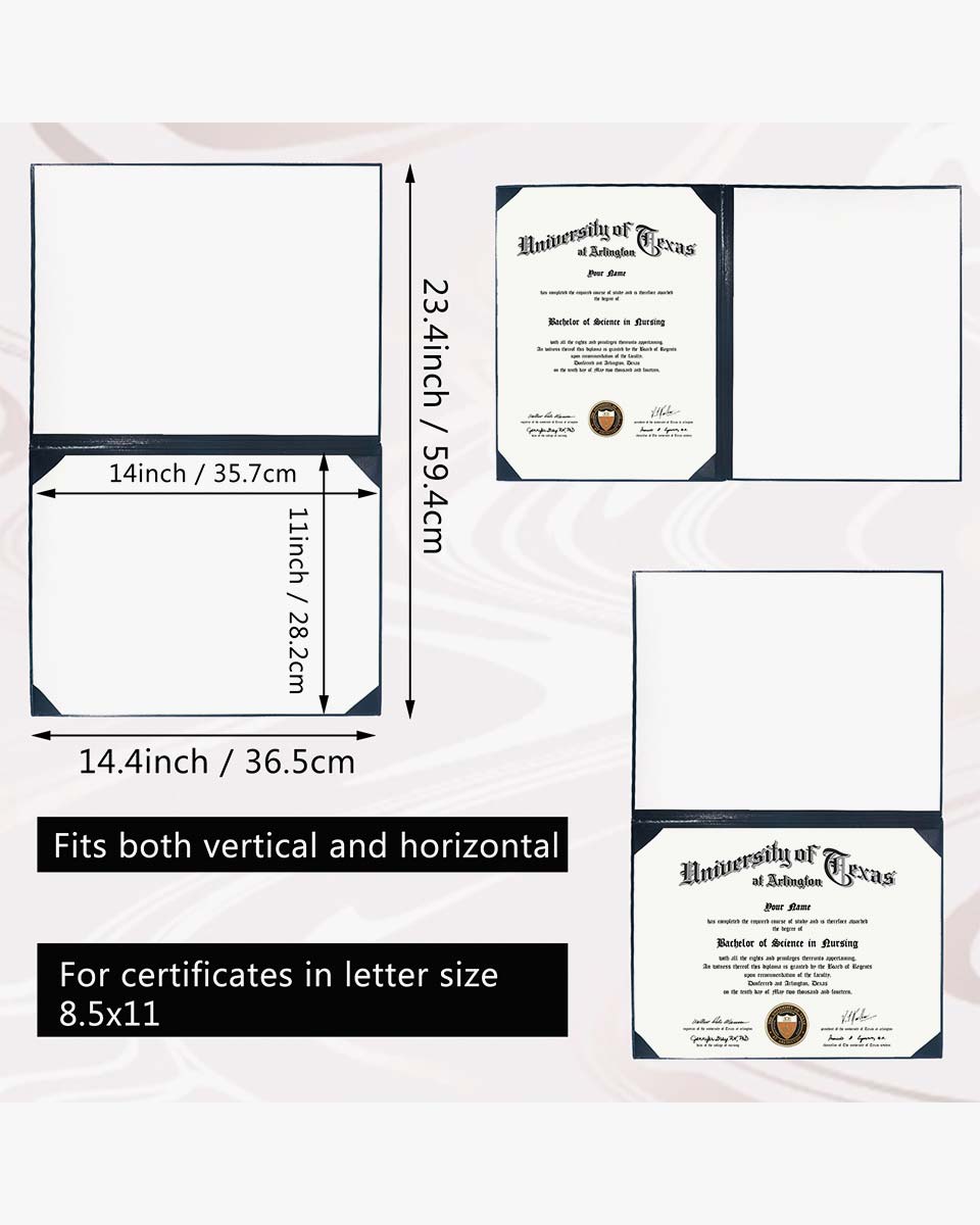 Plain Diploma Cover – Multiple Colors & Sizes