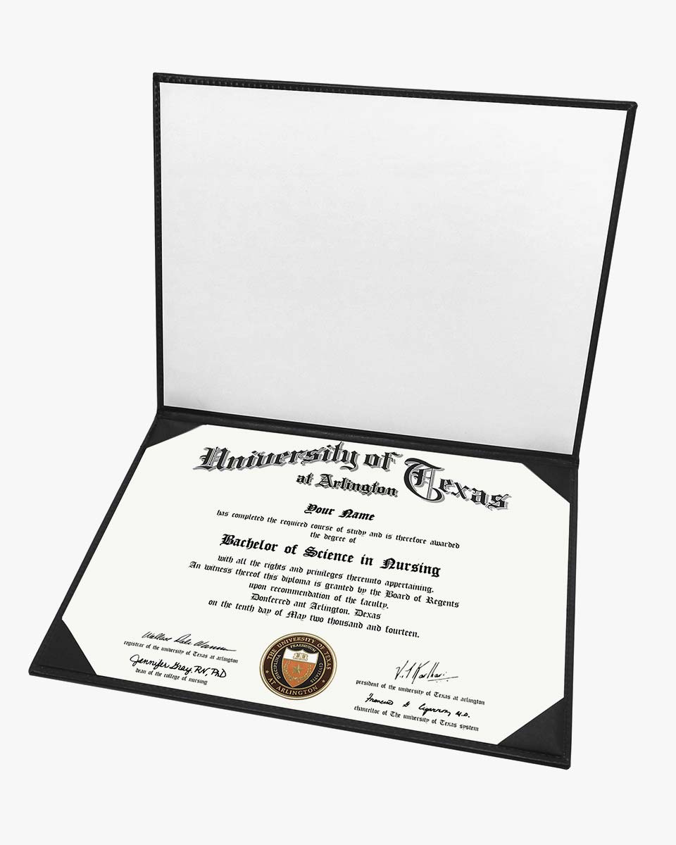 Diploma Cover With 2026 "Diploma Of Graduation" Imprinted - Various Styles & Colors Available