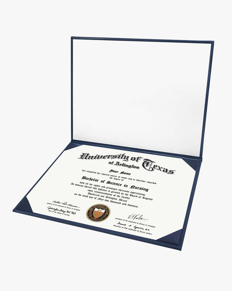 Diploma Cover With 2026 "Diploma Of Graduation" Imprinted - Various Styles & Colors Available