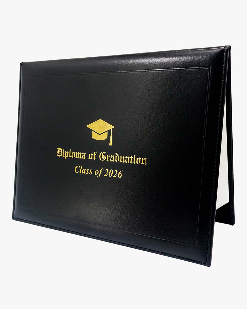 Diploma Cover With 2026 "Diploma Of Graduation" Imprinted - Various Styles & Colors Available