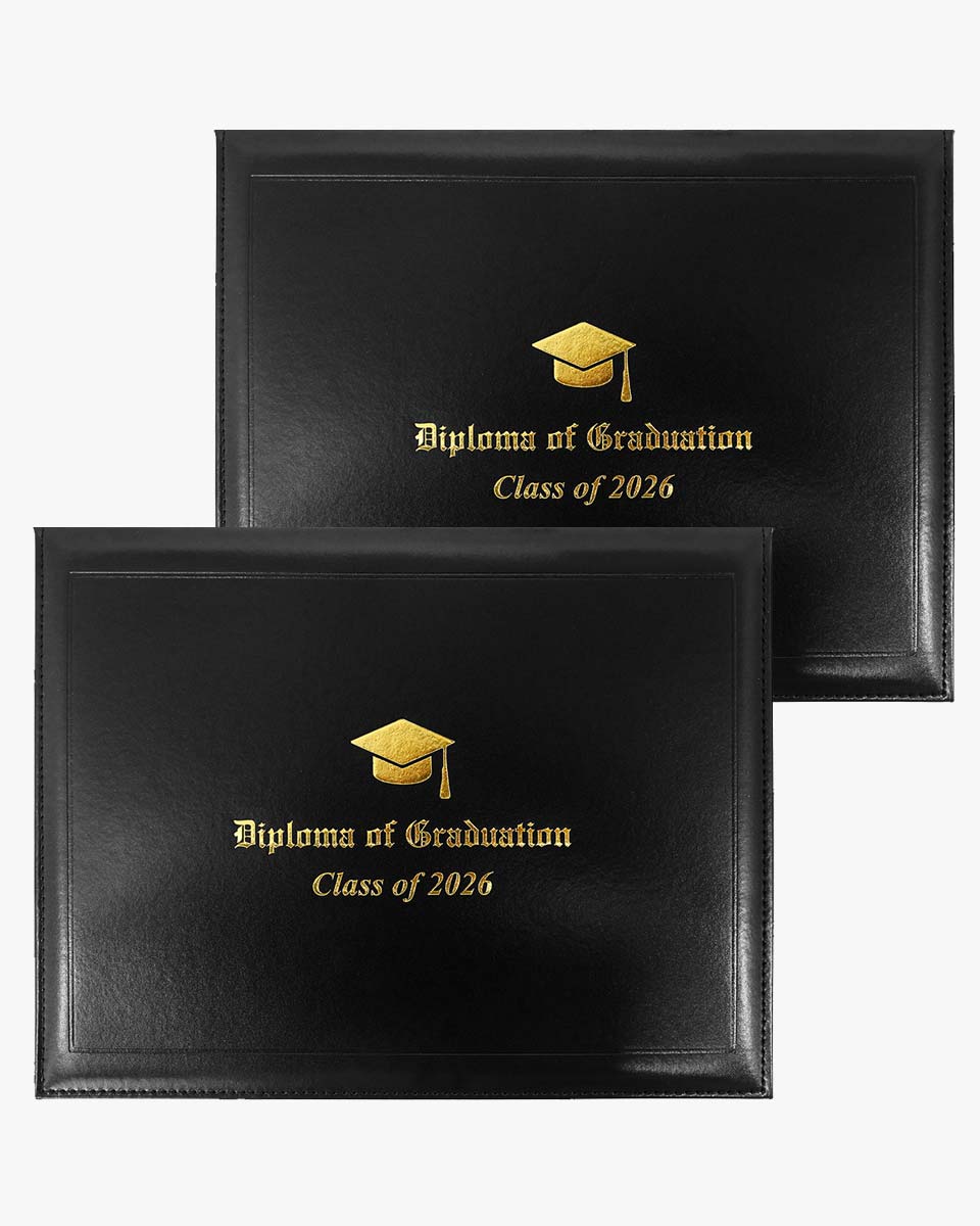 Diploma Cover With 2026 "Diploma Of Graduation" Imprinted - Various Styles & Colors Available