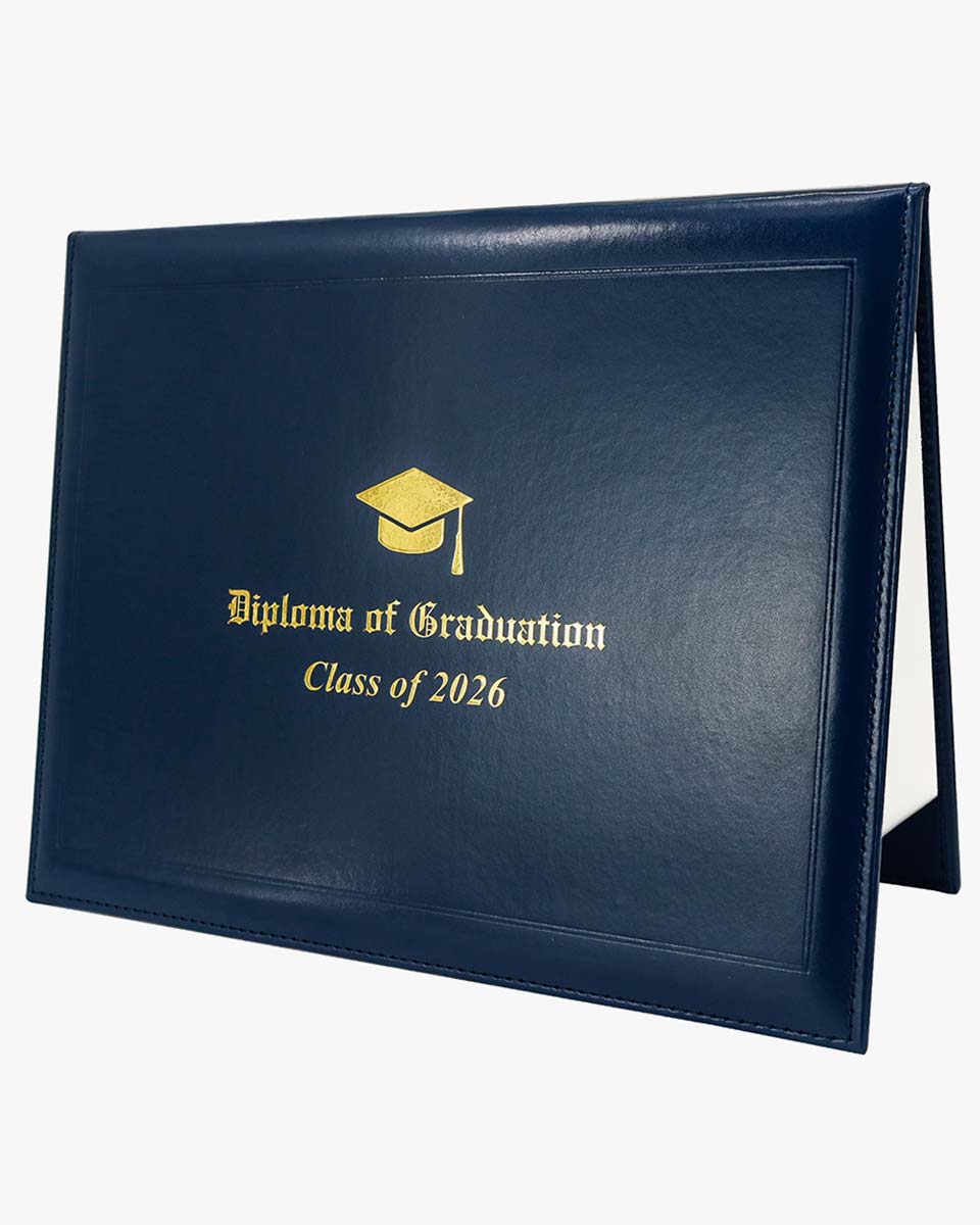 Diploma Cover With 2026 "Diploma Of Graduation" Imprinted - Various Styles & Colors Available