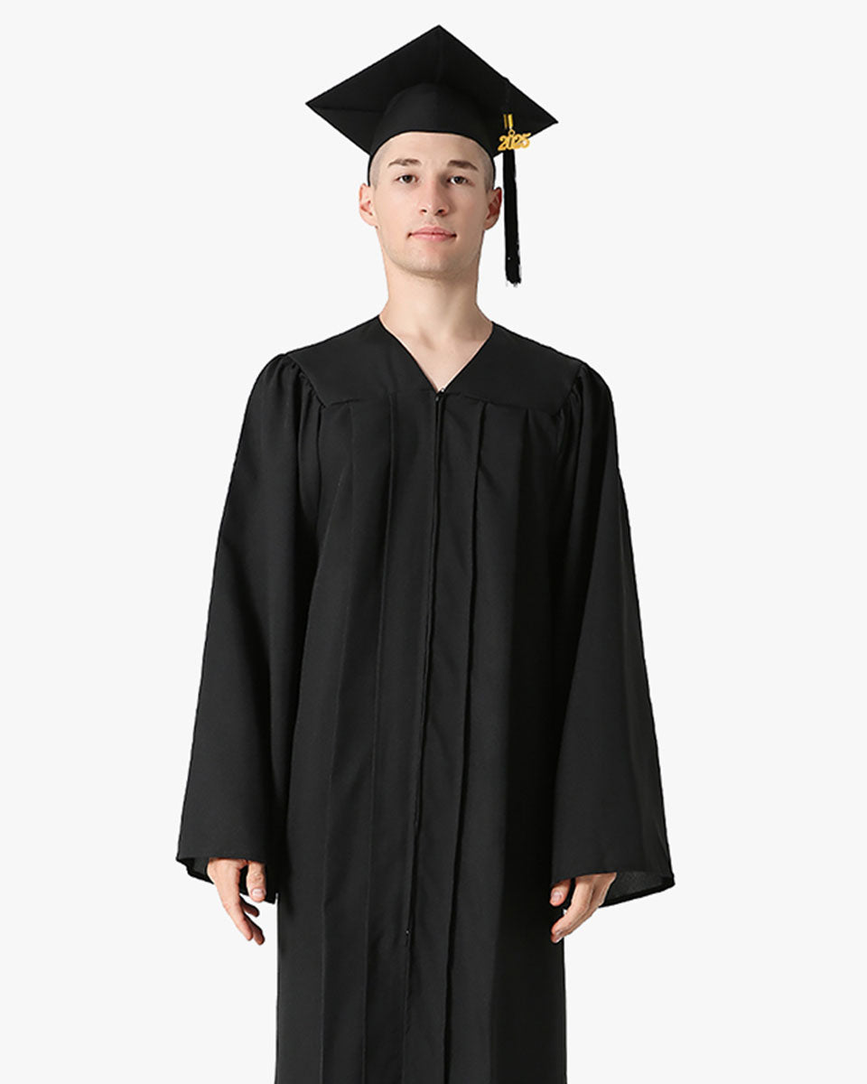 Premium Matte Graduation Cap, Gown & Tassel Package - 12 Colors Available