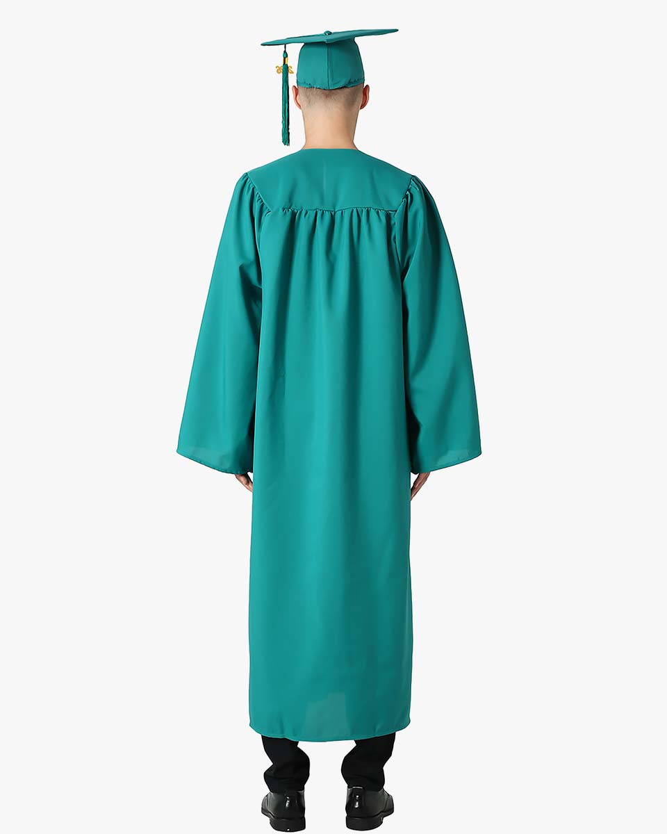 Premium Matte Graduation Cap, Gown & Tassel Package - 12 Colors Available