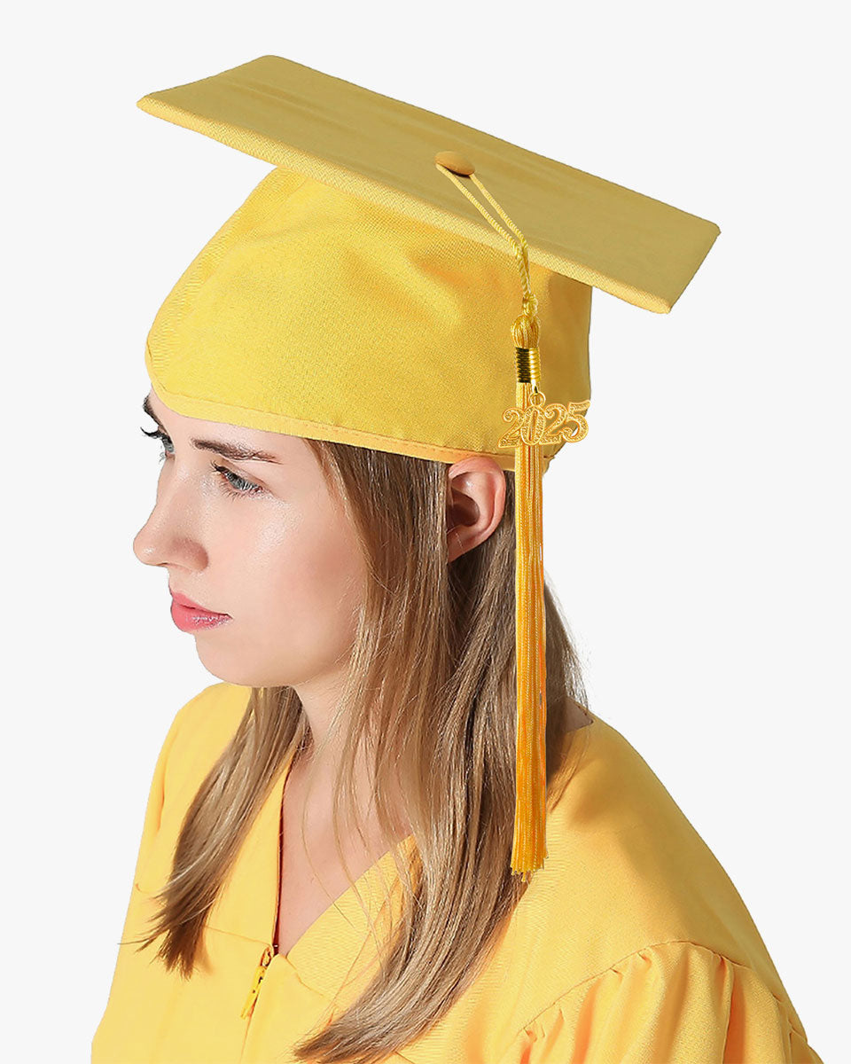 High School Premium Matte Graduation Cap, Gown, Stole, Imprinted Diploma Cover & Graduation Souvenirs Package