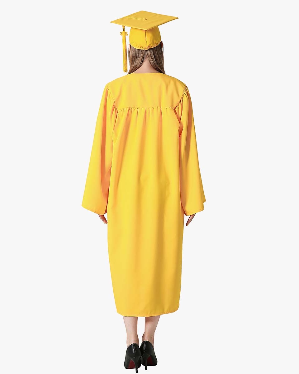 Premium Matte Graduation Cap, Gown & Tassel Package - 12 Colors Available