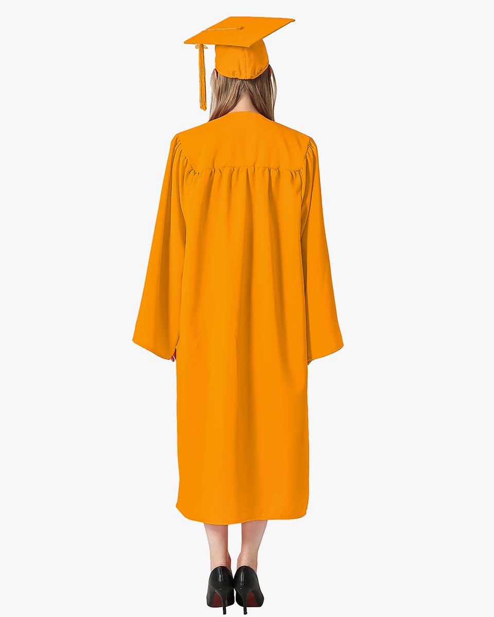 High School Premium Matte Graduation Cap, Gown & Tassel Package - 15 Colors Available