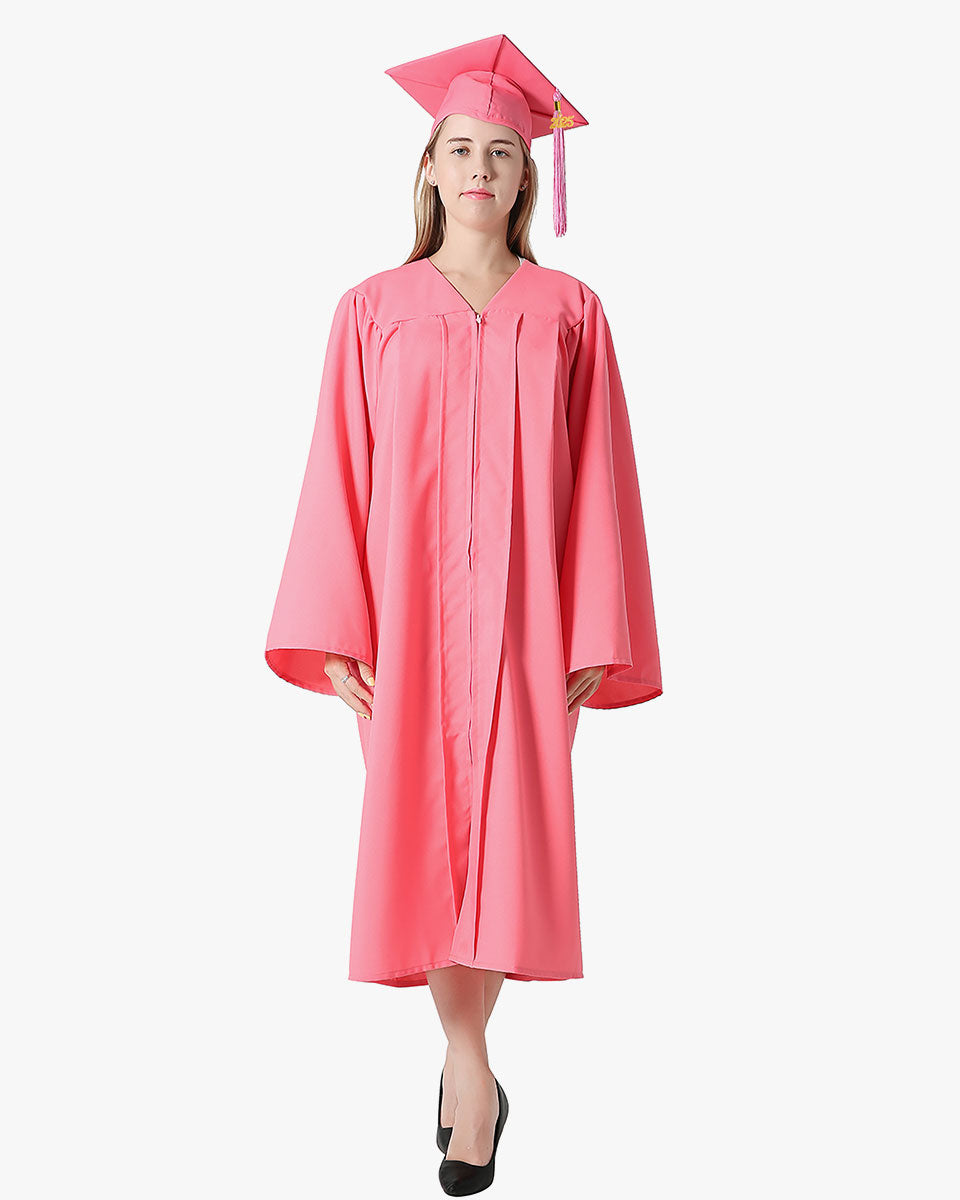 High School Premium Matte Graduation Cap, Gown, Stole, Imprinted Diploma Cover & Graduation Souvenirs Package