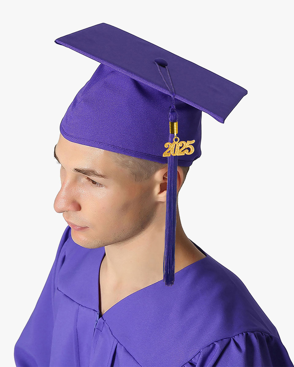 High School Premium Matte Graduation Cap, Gown, Stole, Imprinted Diploma Cover & Graduation Souvenirs Package
