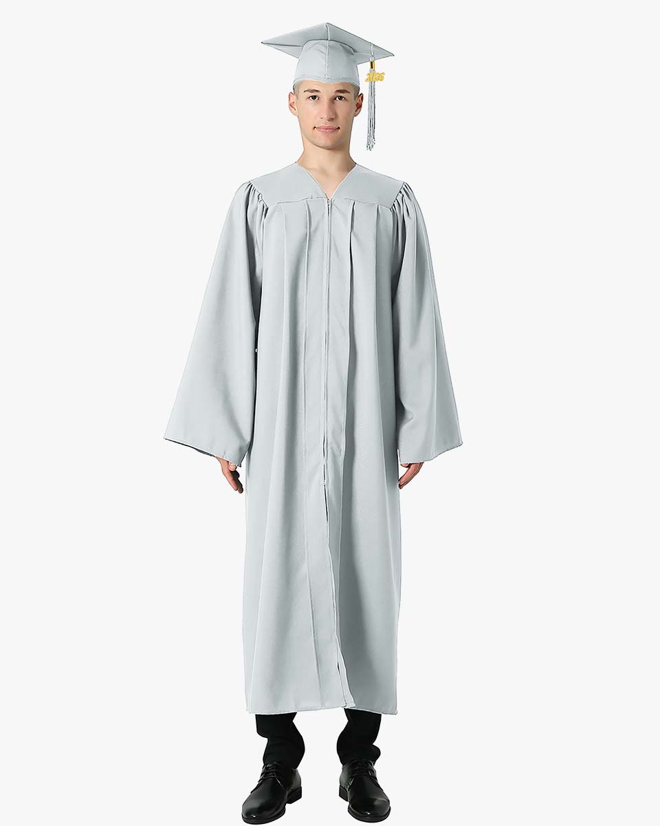 High School Premium Matte Graduation Cap, Gown & Tassel Package - 15 Colors Available
