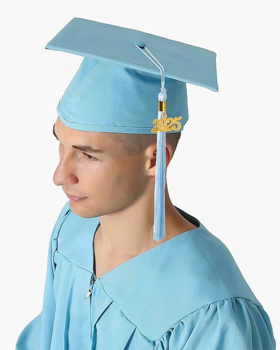 High School Premium Matte Graduation Cap, Gown, Stole, Imprinted Diploma Cover & Graduation Souvenirs Package