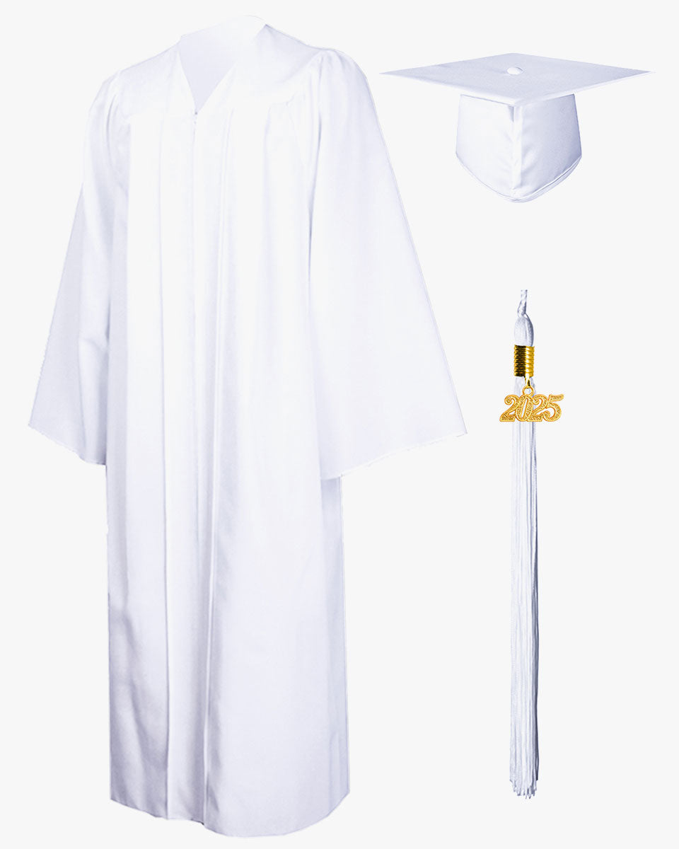 High School Premium Matte Graduation Cap, Gown, Stole, Imprinted Diploma Cover & Graduation Souvenirs Package