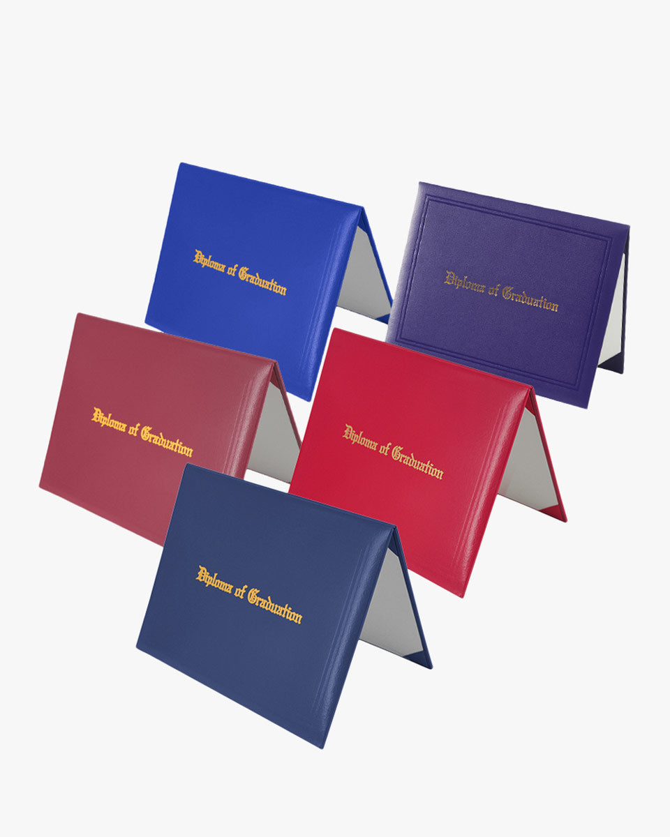 High School Premium Matte Graduation Cap, Gown, Stole & Imprinted Diploma Cover Package