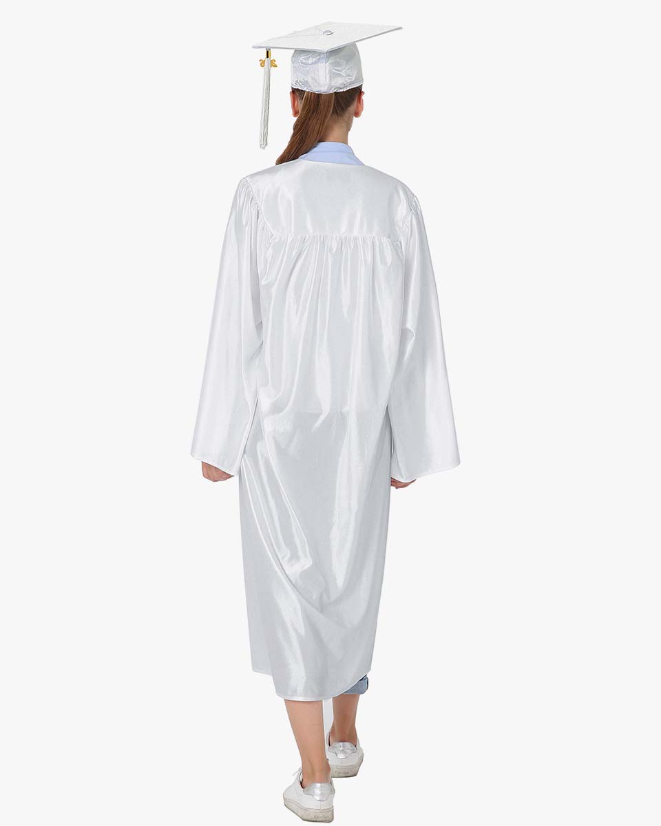 High School Economy Shiny Graduation Cap,Gown & Tassel Package - 13 Colors Available
