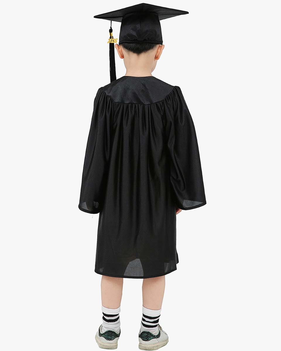 Shiny Kindergarten Cap, Gown & Tassel Package - 13 Colors Available